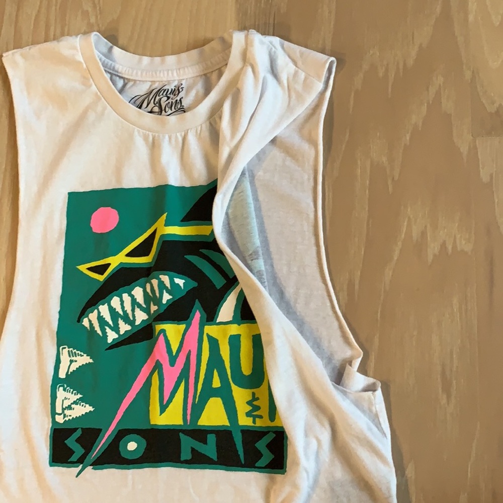 Maui & Sons cutoff t-shirt - Size small - Picture 3 of 5